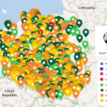 Mapa polskich klubów piłkarskich